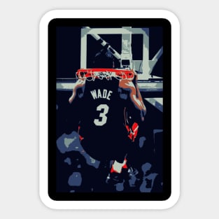 Dwyane Wade Inside the Basket Sticker